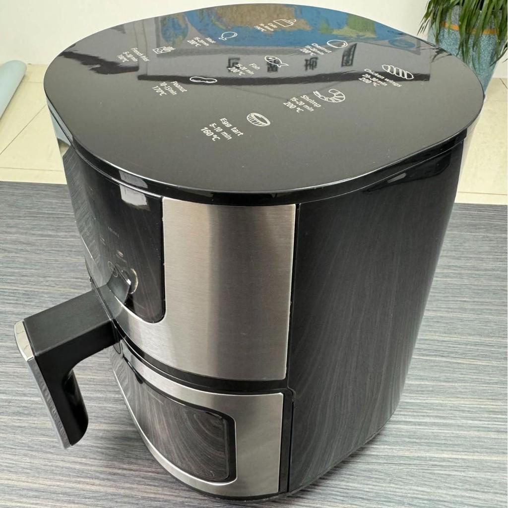 7L Smart Visual Air Fryer, Touch Control, Non-Stick Liner, Oven-Compatible, 110V/220V.