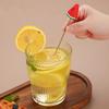 Silikonová hlava ovoce Nerezová míchací tyč Dlouhá rukojeť Koktejlové nápoje Míchací tyčinky Mixér Barové náčiní Muddler Barové doplňky