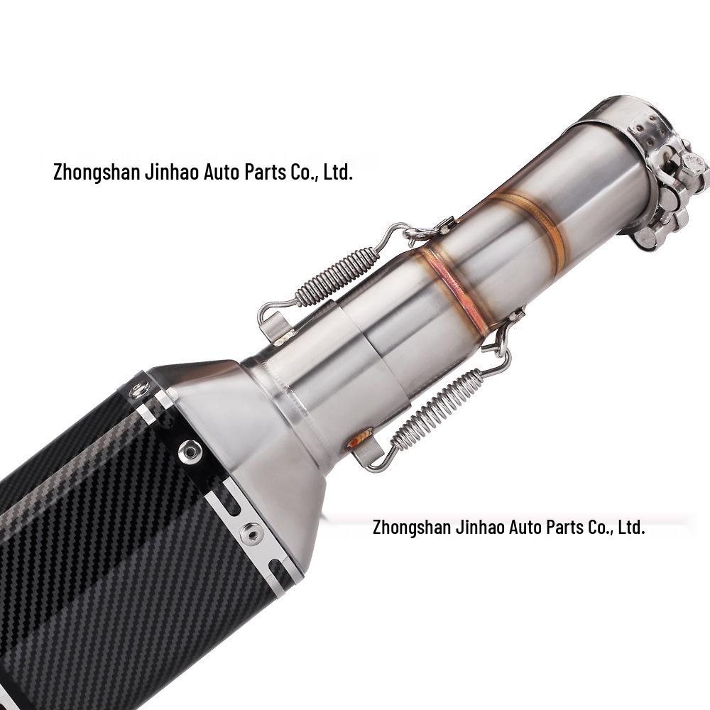 Modification de la section intermédiaire d'échappement de moto Phantom 255S en acier inoxydable (Non destructif)