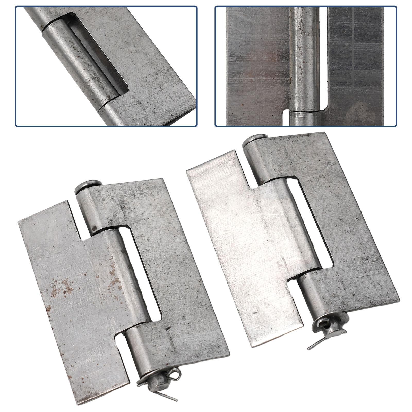 Комплект из 2 шт. Стыковой шарнир 62x44MM/73x55MM/83x66MM Тяжелый Металл Дверной Стальной Шарнир Стыковой Сварной Шарнир Шарнир с Быстрым Снятием