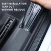 Carbon Fibre Vinyl Wrap Sticker Self-Adhesive Car Door Sill Protector with Scraper Anti Scratch Protective Film for Car Body