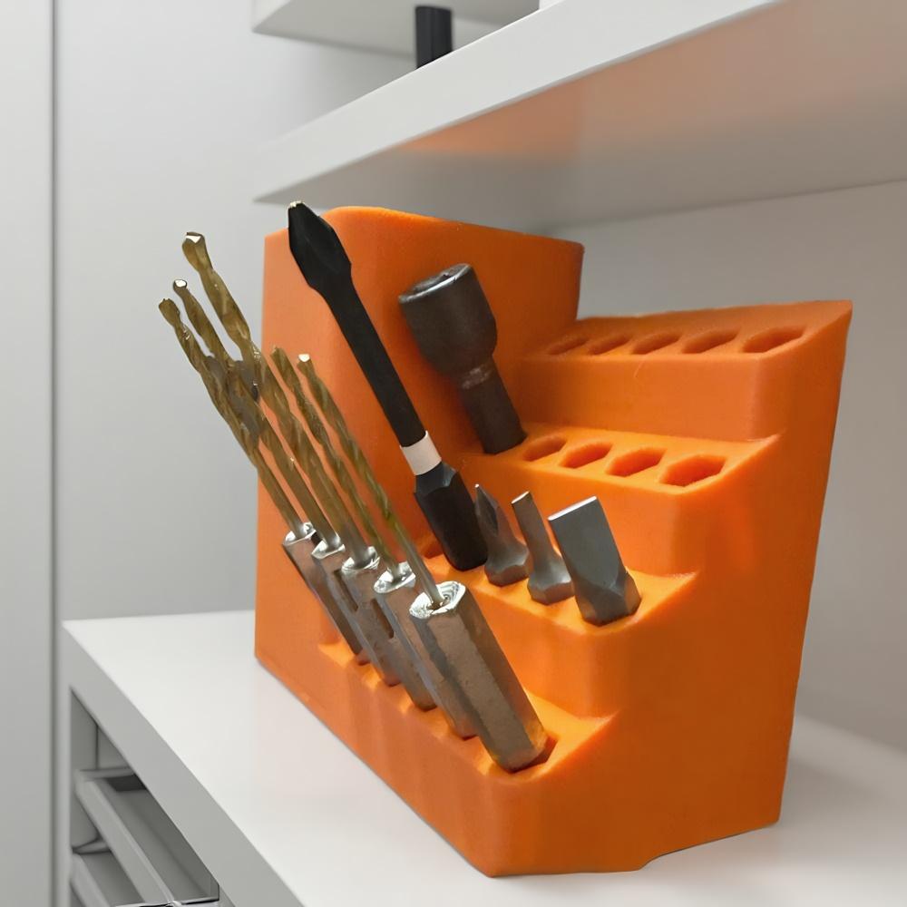 20/25/50/100Holes Screwdriver Bit Storage Tool Plastic Save Space Hexagonal Screwdriver Storage Rack Hex Bit Holder Organizer