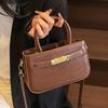 Spring and Summer Hot Sale Niche Simple Stone Pattern Texture Portable Small Square Bag Women's Casual Versatile Commuter Light Luxury Messenger Bag