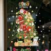 2026 Merry Christmas Window Glass Sticker Santa Claus Xmas Tree Snowflake Kids Room Wall Decals New Year Home Decoration Gift