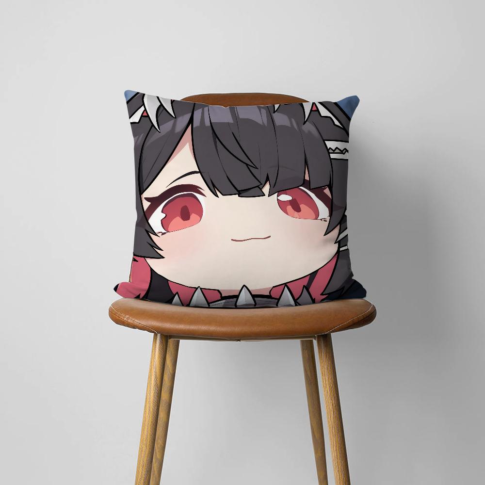 Cute Q Version ZZZ Ellen Nicole Miyabi For Bedroom Car Coffee Shop Room Soft and Living Room Sofa Decorative Pillow Cover Case