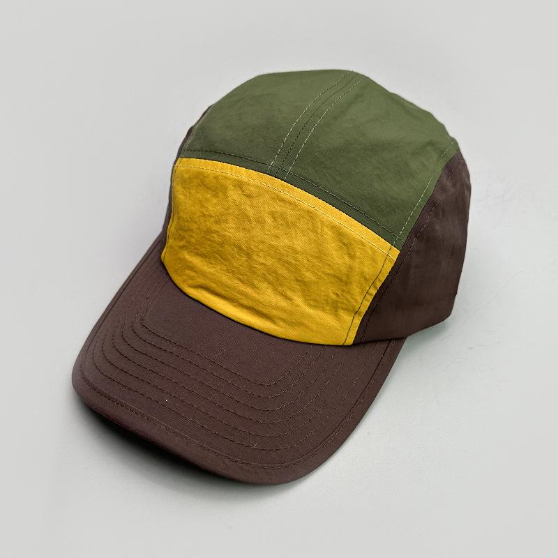 Retro Embroidery Light Board Contrasting Color Baseball Cap For Men And Women Outdoor Sports Quick-Drying Couple Sunshade