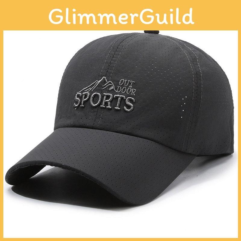 Embroidered Letter Sports Mesh Duckbill Cap Baseball With Sunshade Activities