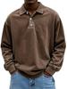 Men's 2025 Versatile Long-Sleeve Button-Down Polo Shirt