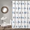 Rowley Birds Shower Curtain, 72” W x 72” L,Blush & Gray - Colorful Floral Bird Pattern - Whimsical & Playful Bird Shower Curtain