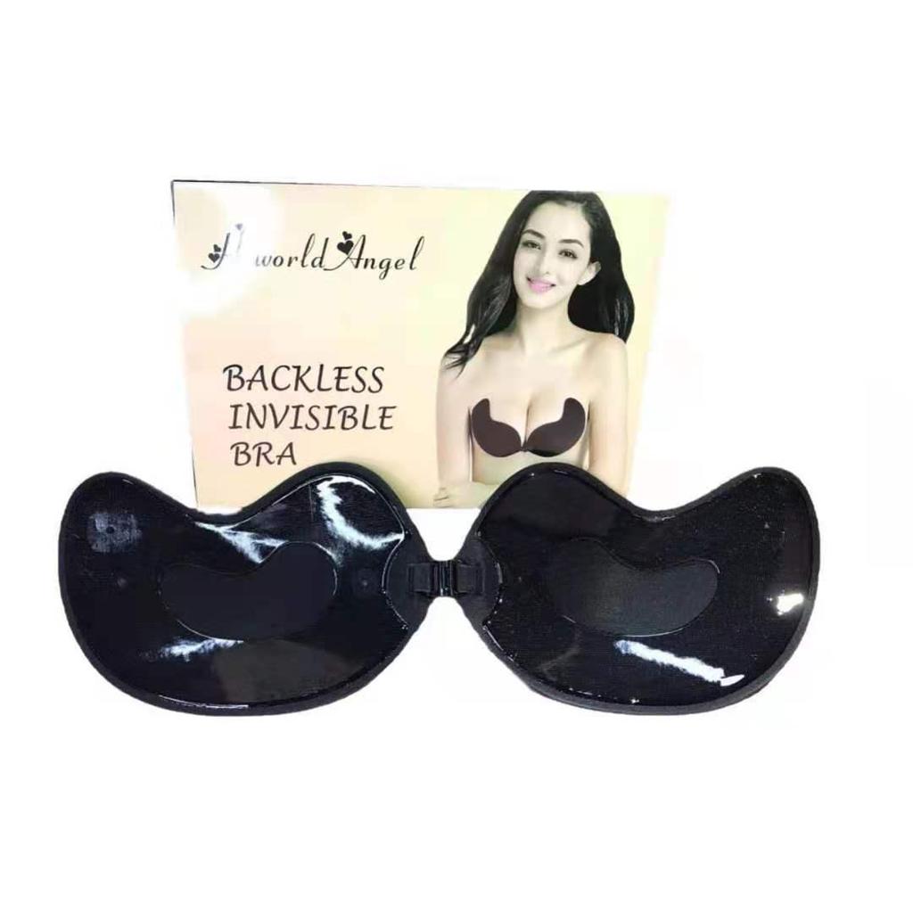 Mango Silicone Push-Up Strapless Bra with Anti-Slip Pasties and Nipple Covers for Women