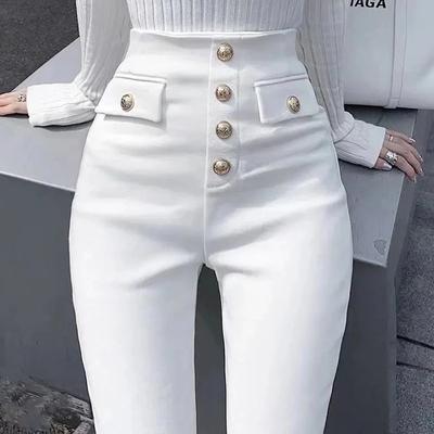 Slim Women Skinny Pencil Jeans Butto Mom Denim Pants Fashion Vintage Stretch Παντελόνι