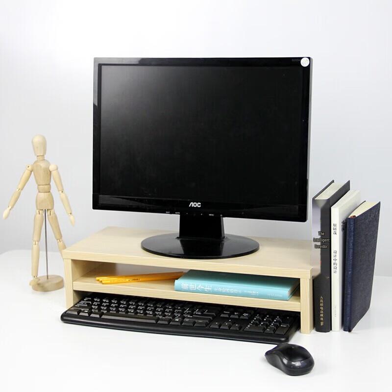 

Deyin Подставка-органайзер для монитора из кленового дерева, двухслойная