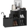 Vidaxl Shoe Cabinet, Grey With Gloss, 105X35.5X70 Cm