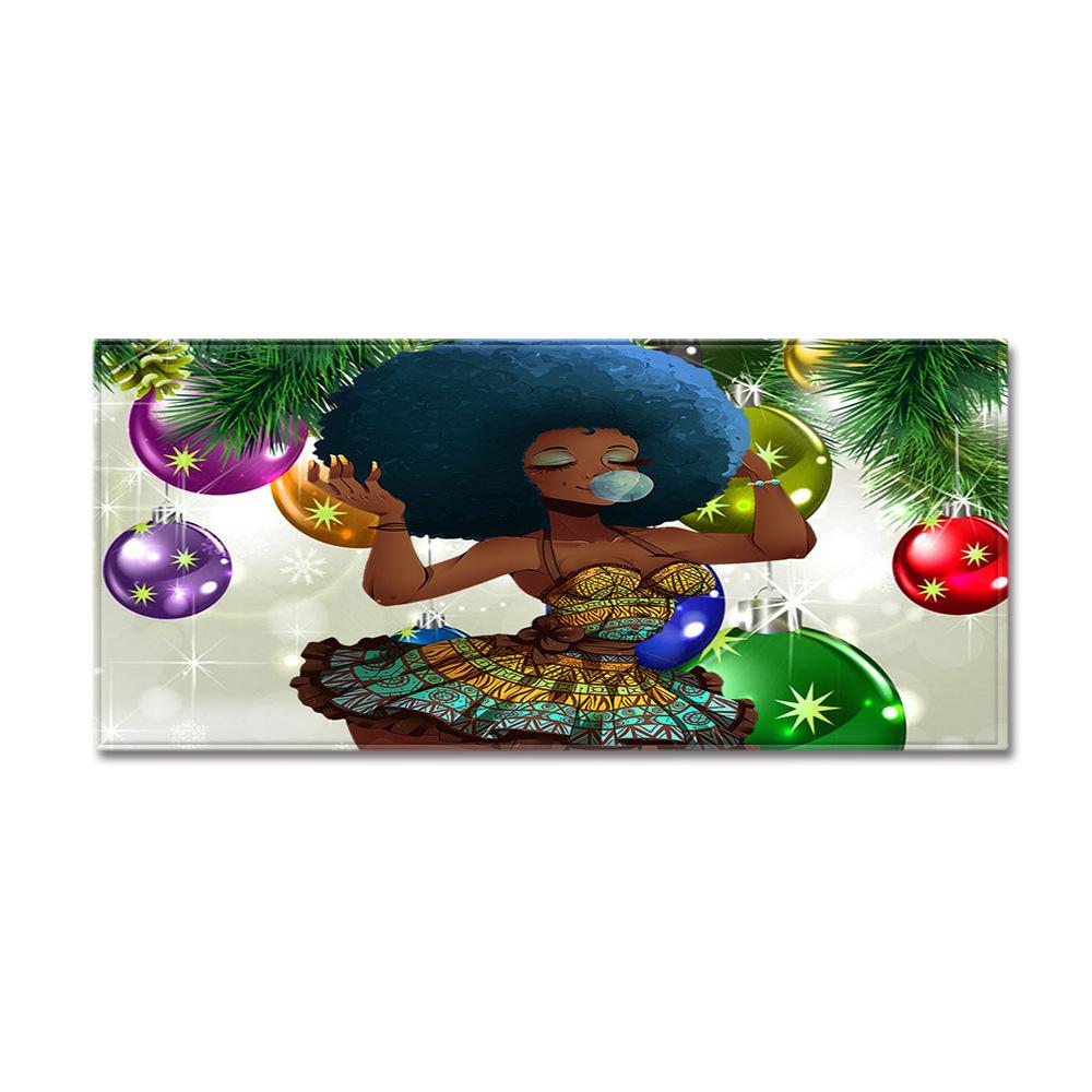 African Women'S Theme Carpet Long Floor Mat Doormat