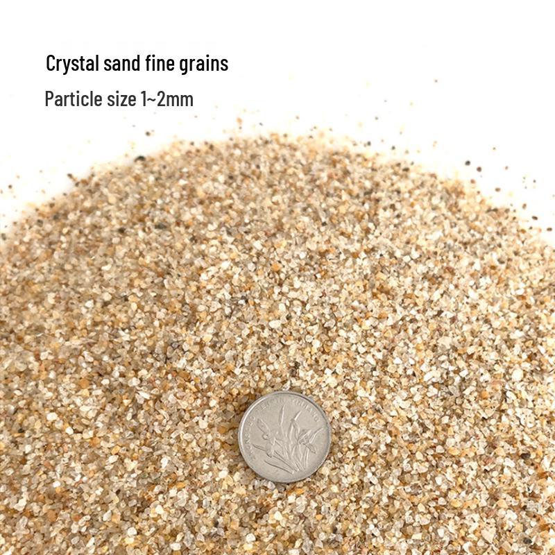 Natürlicher feiner Aquariensand: Natürliche Substratdekoration für Aquarien mit farbigem Kristall und Bachsand