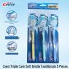 Soft Bristle Colorful Family Toothbrush Set