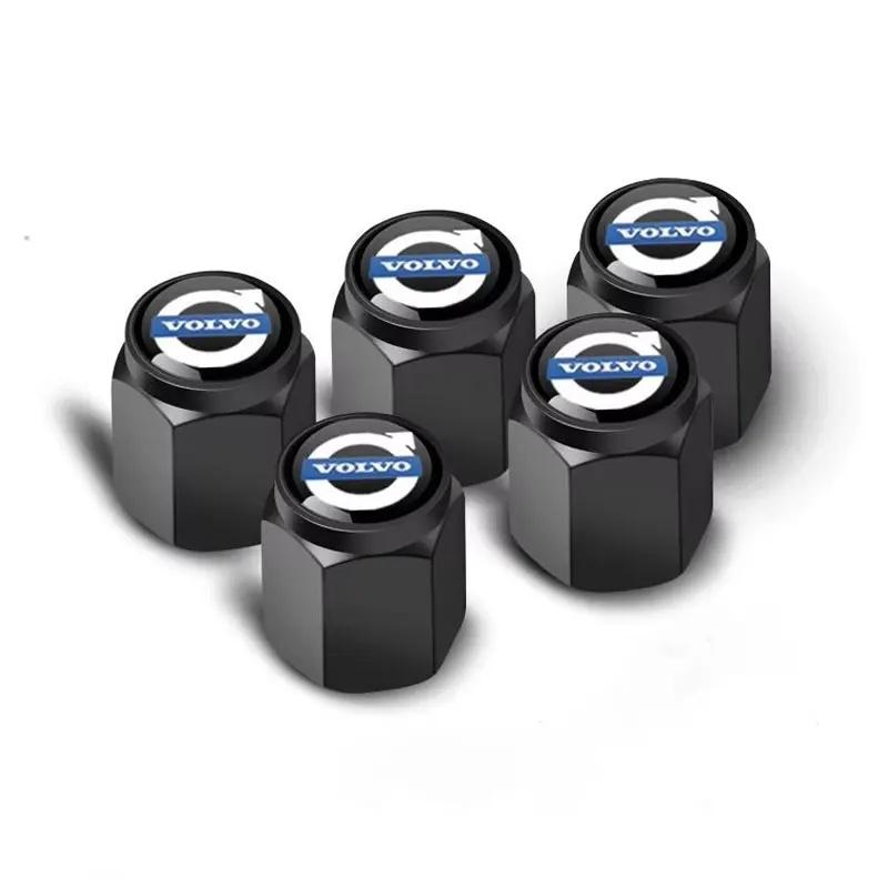 

Volvo Car Tire Valve Stem Caps, 5 Pack Metal Dust Proof Covers, Wheel Tyre Accessories for XC40 XC60 XC90 S60 S90 V50 V70 V60 чёрный