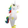Colorful Unicorn Inflatable Cartoon Mascot Costume for Christmas Party