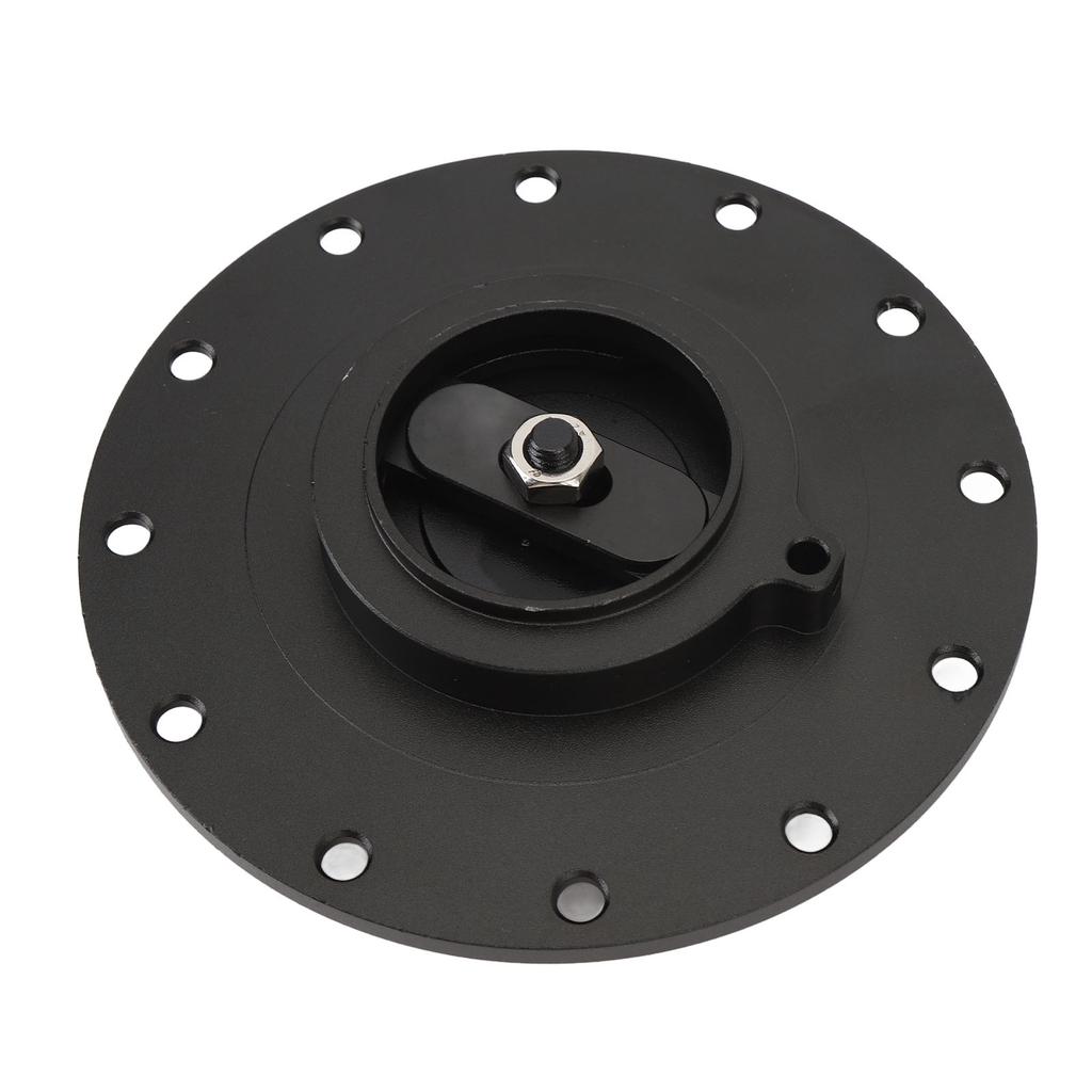 160mm Billet Aluminum Easy Fill Fuel Cell Gas Cap With 12 Hole Cell Bung and Gasket for 12 Screw 5.343 in Screw Holes