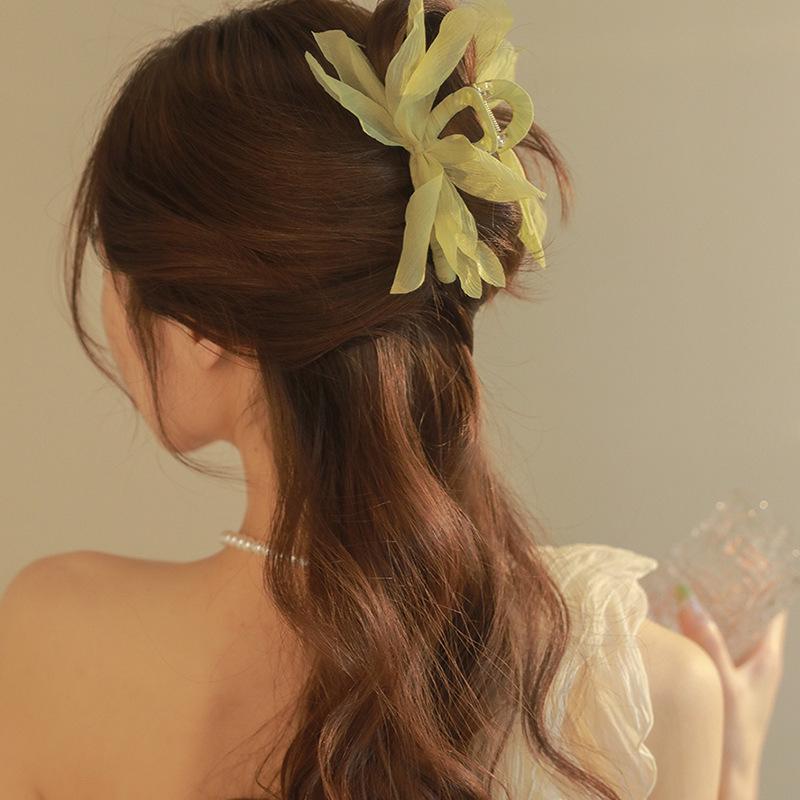 

Elegant Fairy Bow Mesh Hair Clip Clamp
