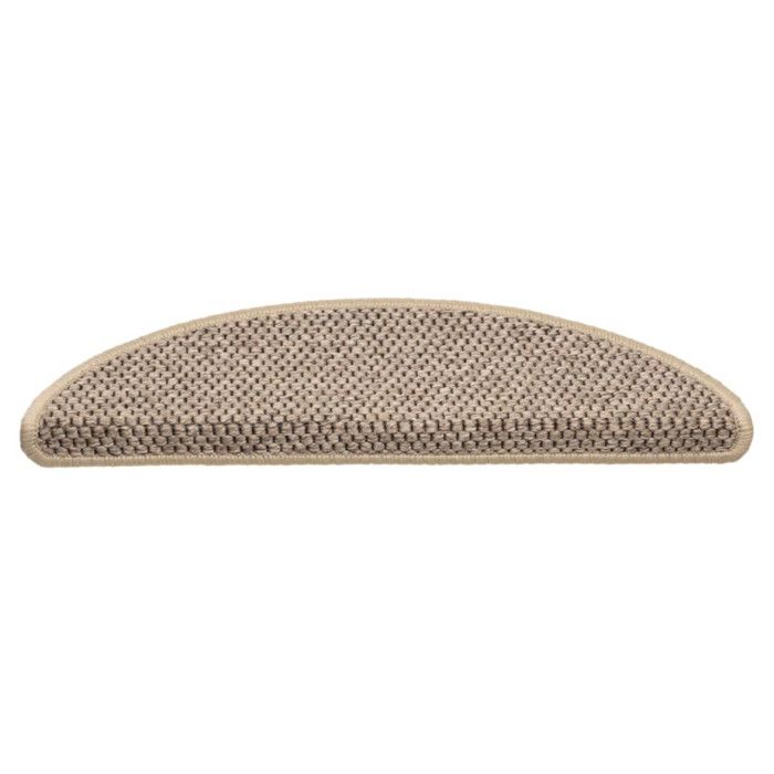 Tapis d'escalier autocollants - VIDAXL - 15 pcs - 56x17 cm - Beige foncé - Antidérapants