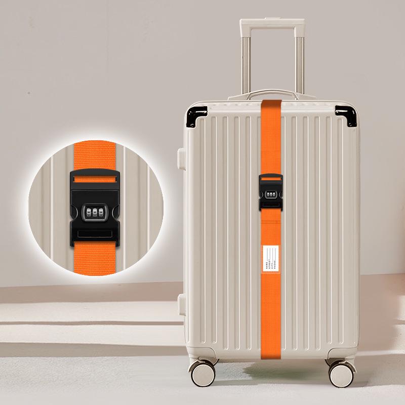 Luggage Strap: One-Word Cross Design, No Combination Lock