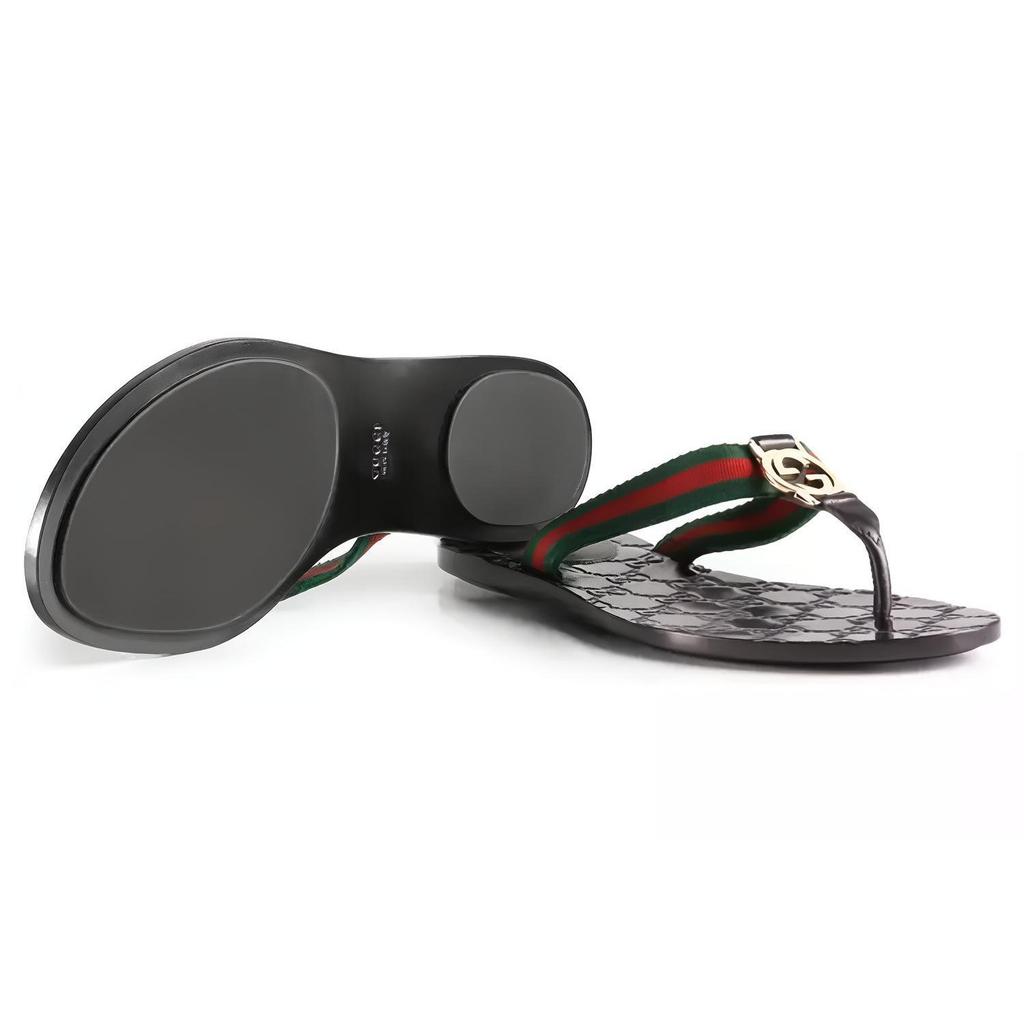 Gucci GG Thong Web Sandals Black Women's 270374 H9020 8476