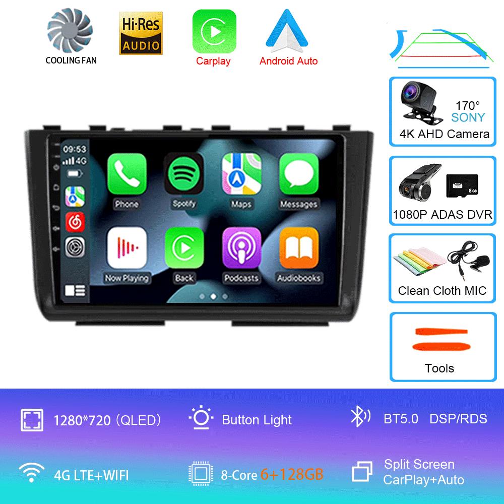 Car Radio Android 14 Carplay For Hyundai Creta 2 IX25 2020 2021 Multimedia Video Player Navigation GPS Stereo Head Unit No 2din