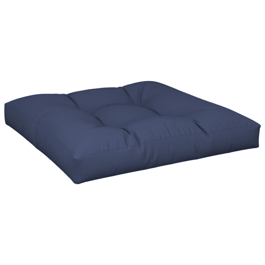Pallet Cushion Navy Blue 70x70x12 Cm Fabric