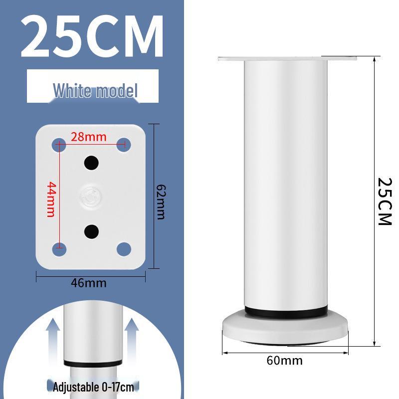 Adjustable Stainless Steel Legs for Sofa, TV Cabinet, Coffee Table, Bathroom Cabinet, and Bed.