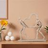 Abstrakte Paar Herz Dekor Statue Haus Büro Tischplatte Ornament Minimalistische Harz Romantische Tischplatte Dekorative Skulptur Geschenk