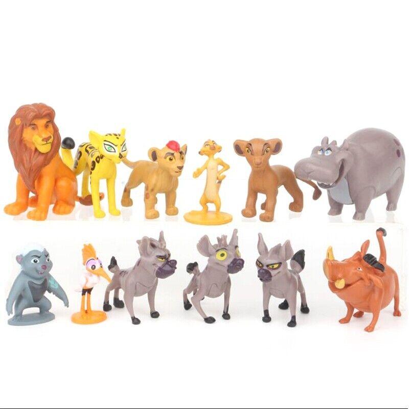 12pcs Movie The Lion King Simba Cake Toppers Action Figure Doll Set Kid Toy Gift Educational And Engaging Collection For Children And Collectors
