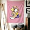 Bugs Bunny Wall Tapestry Aesthetic Wall Hanging Printed Fabric Blanket Decorative Tapestries for Bedroom Living Room Home Decor