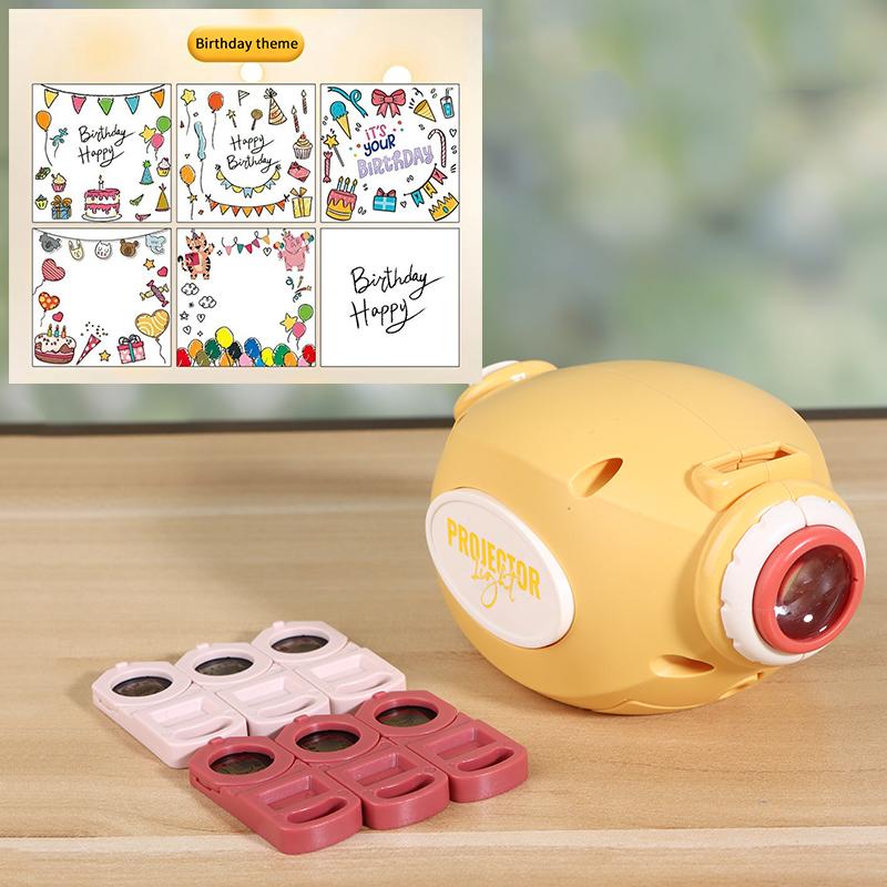 Cartoon Projector Lamp With Soft Light And Multiple Projection Films For Birthday Party And Bedroom Decoration Creative Gifts