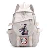 Sac à dos imprimé Demon Slayer pour adolescent étudiant Rentrée scolaire Sac à livres Femme Grande capacité Imperméable Sac de voyage