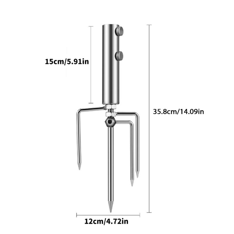 Umbrella Holder Stand Parasol Brackets for Beach Fishing Stainless Umbrella Sand Anchors Umbrella Stand
