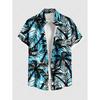 Men's Plus Size Summer Casual Shirt 3D Printed Hawaiian Shirt Beach Vacation Button Short Sleeved Shirt Men's Casual