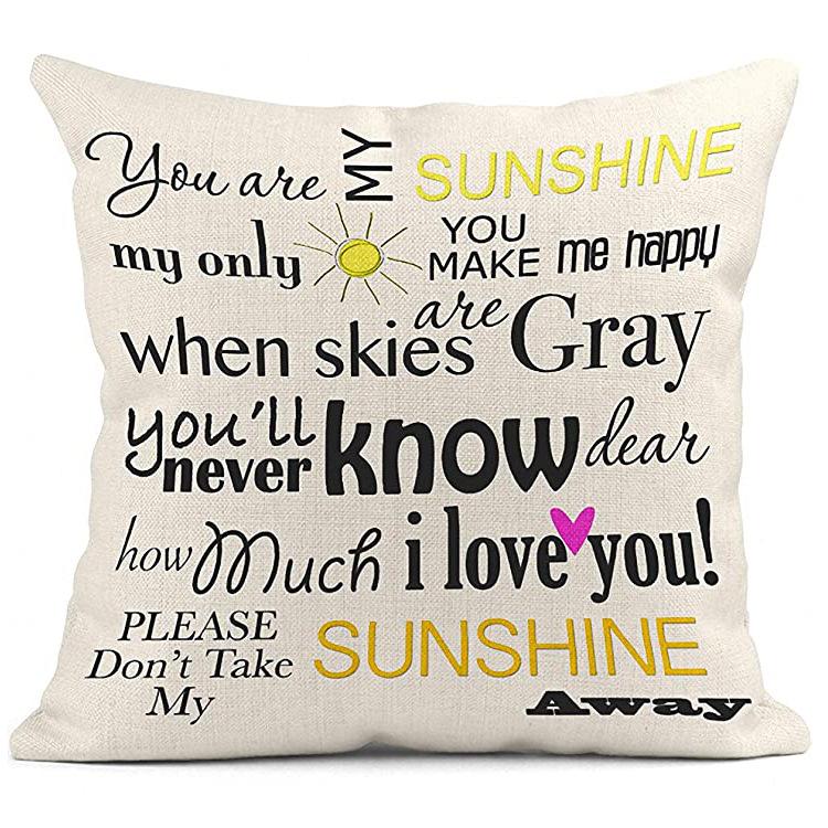 Daisy Sunflower Pillow Case Spring and Summer Home Decoration Pillow Case Pillow Case Cushion Case