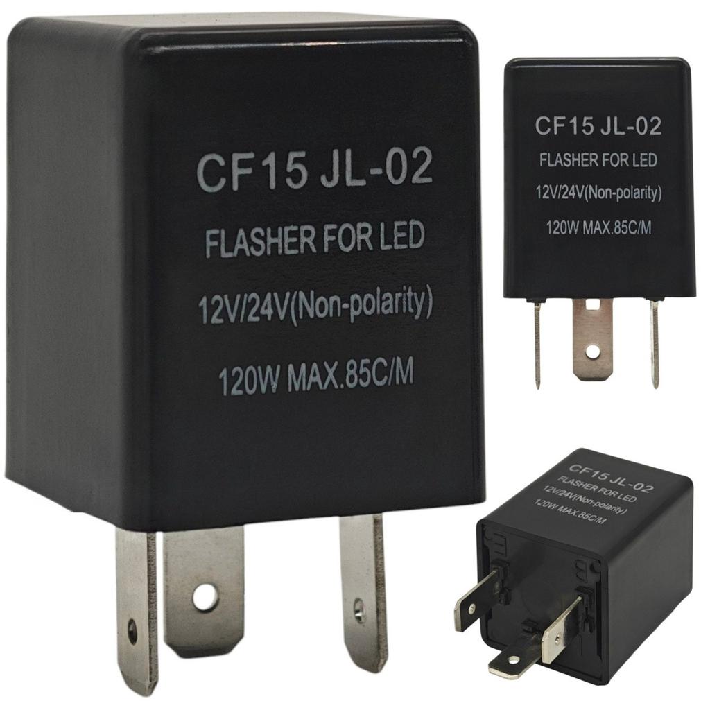2 st LED blinkersrelä CF15 12-24V universal