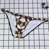 Plaid Ice Silk Ribbed Men's Breathable Underwear Triangle Briefs