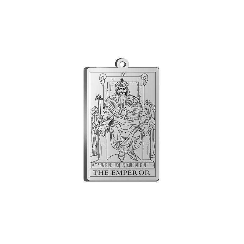Dawapara Tarot Card Charms for Jewelry Making Astrology Tarot Cards Major Arcana Magic Amulet Stainless Steel Pendants