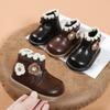 2025 Kids' Fleece-Lined Warm Short Boots - Soft-Soled Princess Shoes for Baby Girls
