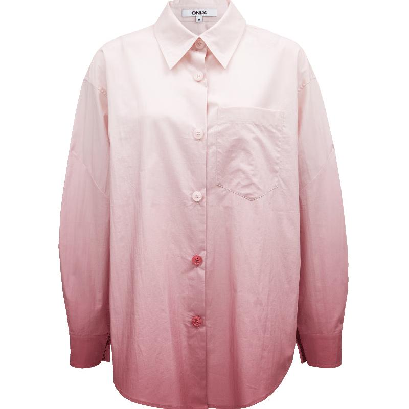 ONLY Women s Boyfriend Fit Gradient Cotton Shirt S