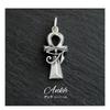 Pe2196 Silver Accessories Necklace for Ankh Egyptian Pendant Top Only [Brand Name 2PIECES] Men, (Egyptian Cross), Mythology,