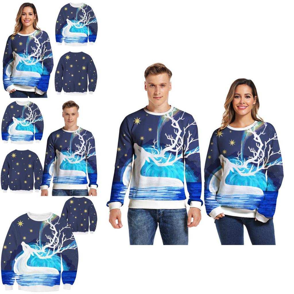 Christmas Ugly Sweater Funny Crew Neck Pullover Sweatshirt Unisex Christmas Gift