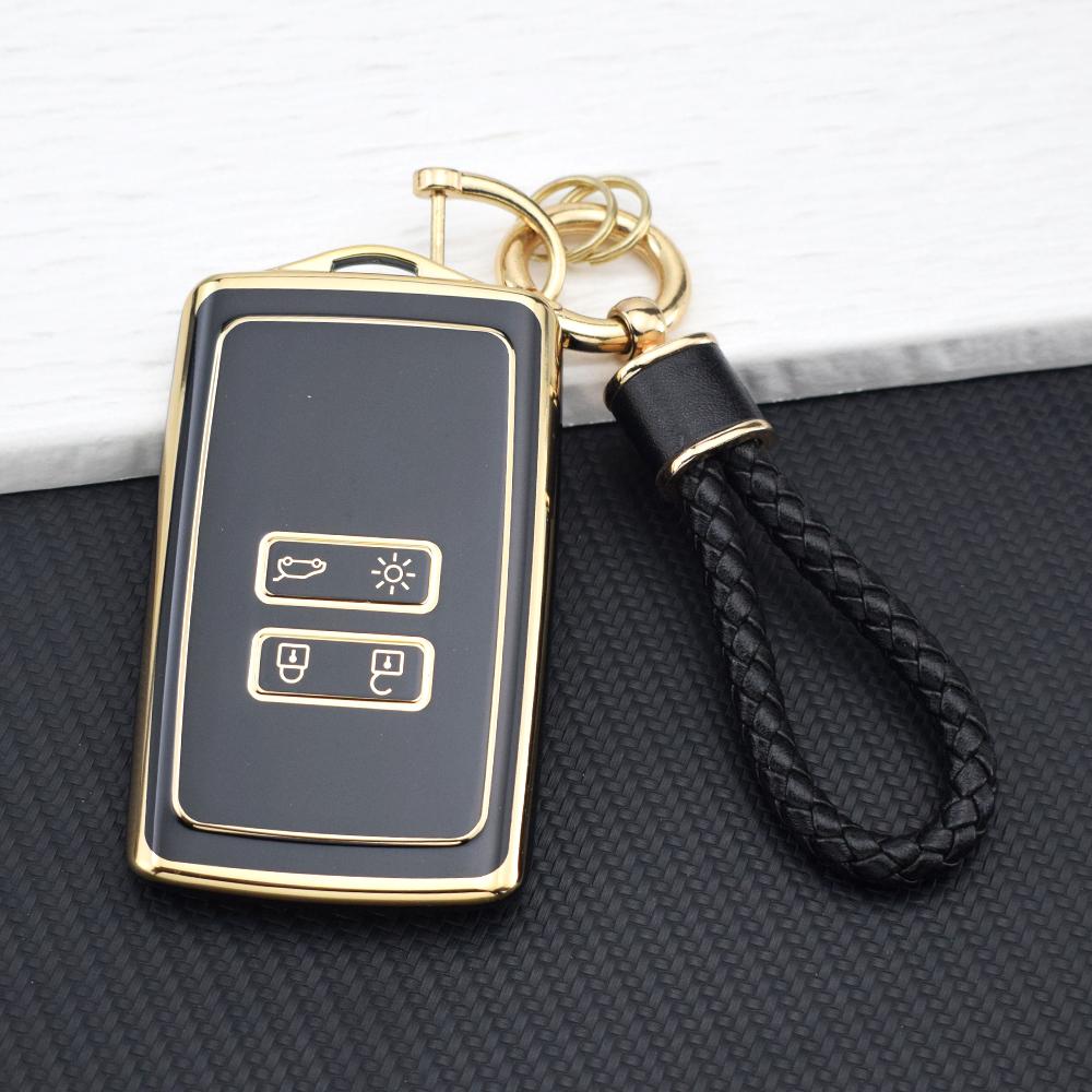 Car Key Case Cover For Dacia Sandero TPU Key Fob Holder For Renault Clio Captur Megane 4 Kadjar Koleos Arkana Talisman Espace