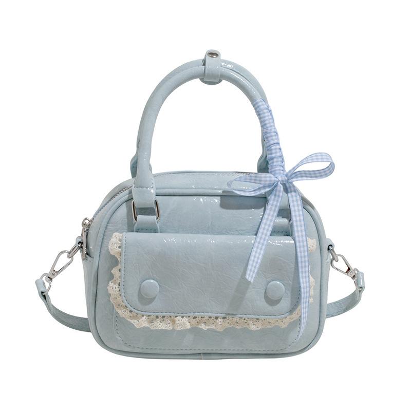 Korean High-end Portable Boston Bag 2025 Summer New Fashion Versatile Shoulder Messenger Bag Bowling Bag