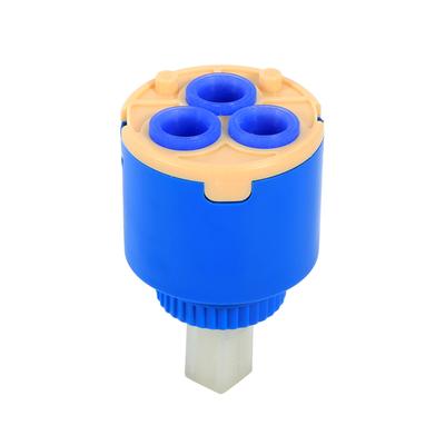 35mm Ceramic Cartridge Water Mixer Tap Inner Control Faucet Valve PP Plastic Blue Practical
