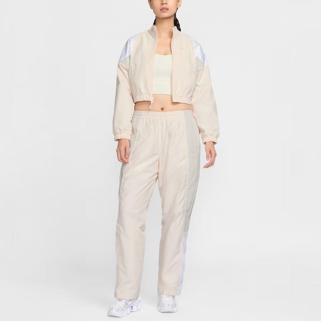 Nike Giacca da Donna a Maniche Corte con Zip e Collo Alto Color Block IF0217-103