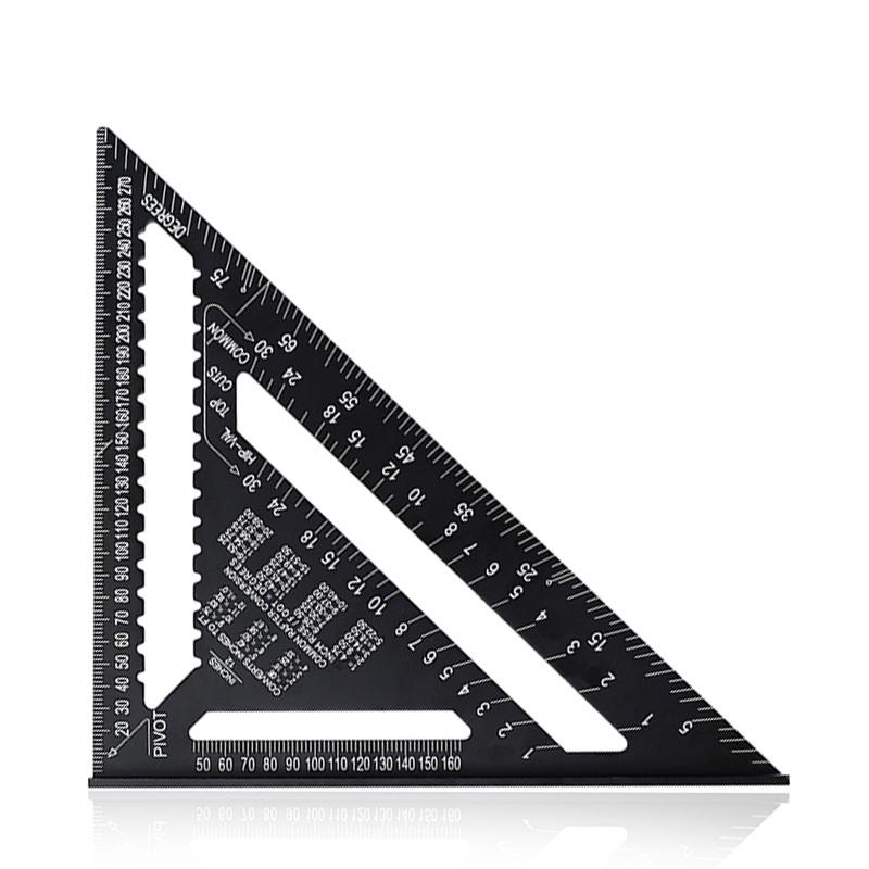 

12-дюймовая квадратная метрическая треугольная линейка из алюминиевого сплава измерительная линейка столярный уголок транспортир строительные каркасные инструменты